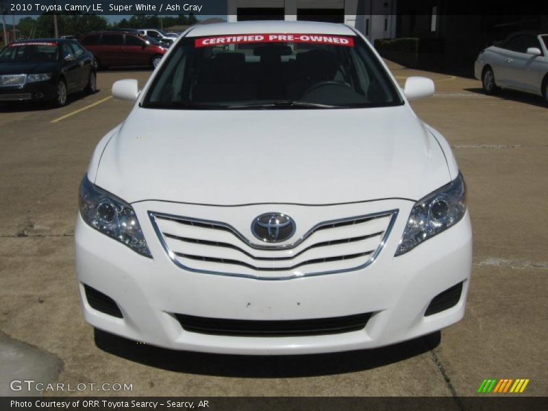 Super White / Ash Gray 2010 Toyota Camry LE