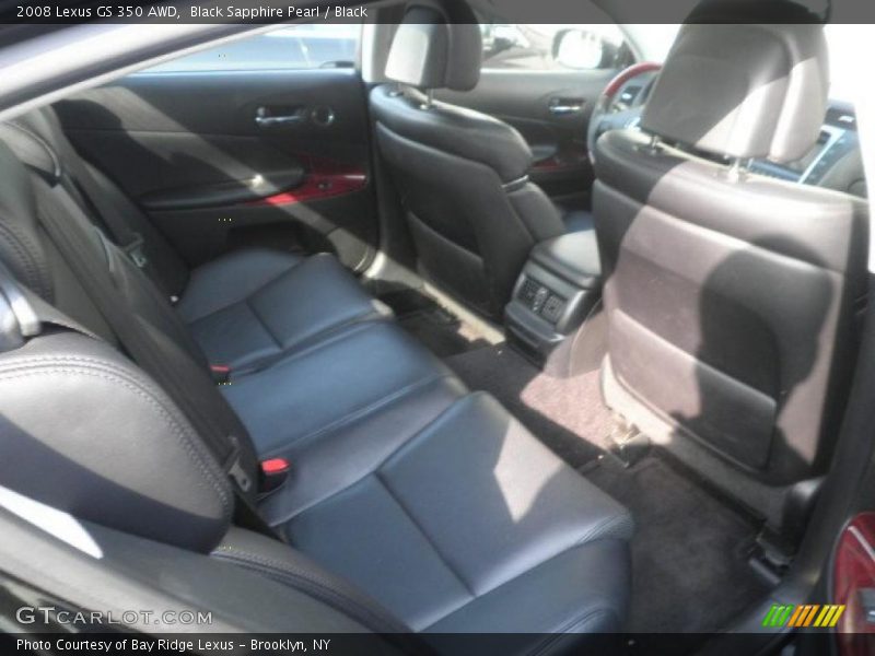 Black Sapphire Pearl / Black 2008 Lexus GS 350 AWD