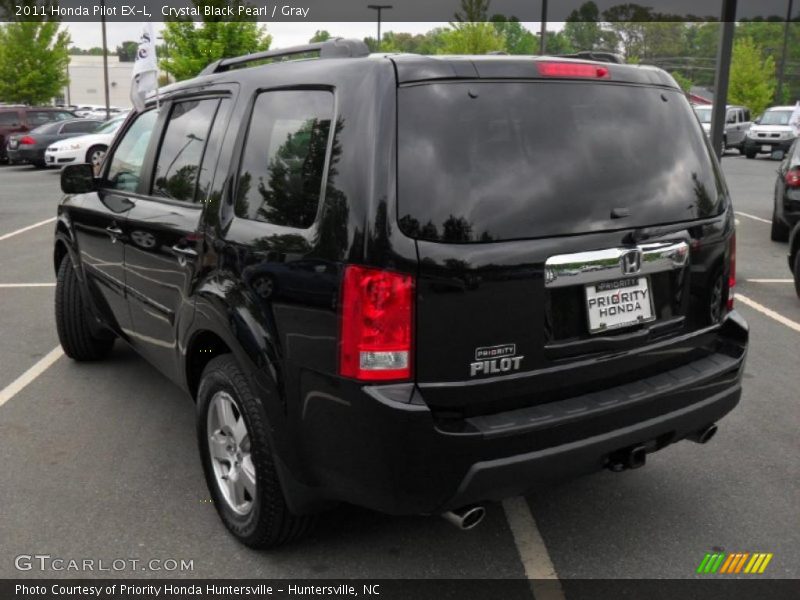 Crystal Black Pearl / Gray 2011 Honda Pilot EX-L