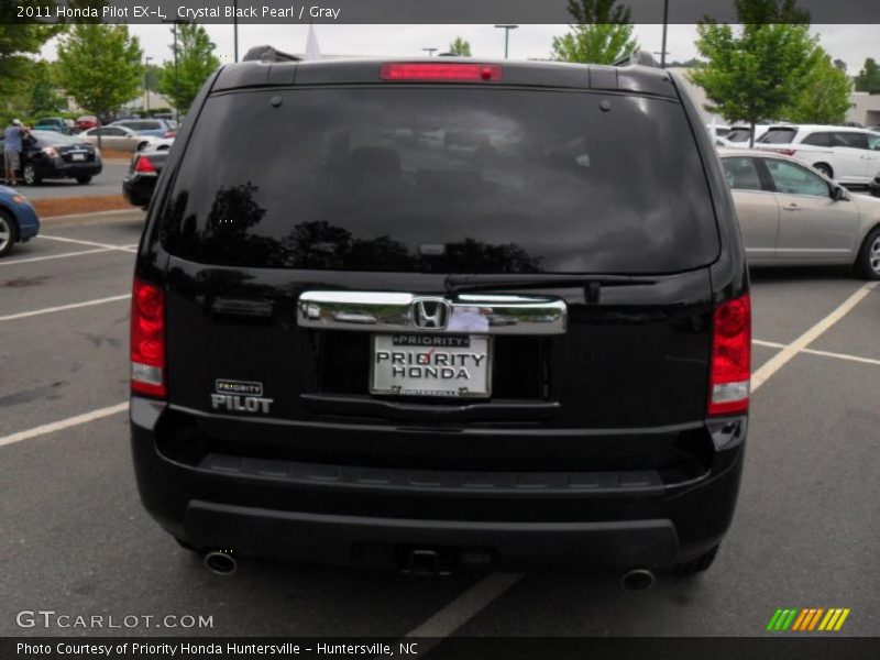 Crystal Black Pearl / Gray 2011 Honda Pilot EX-L