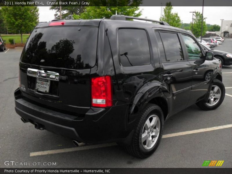 Crystal Black Pearl / Gray 2011 Honda Pilot EX-L