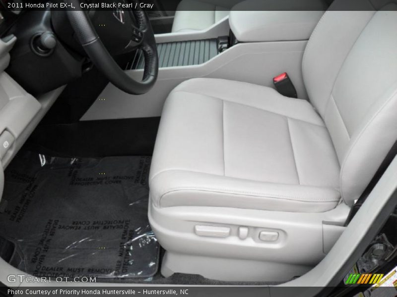 Crystal Black Pearl / Gray 2011 Honda Pilot EX-L