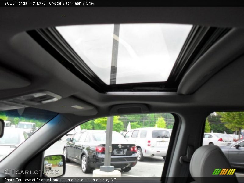 Crystal Black Pearl / Gray 2011 Honda Pilot EX-L