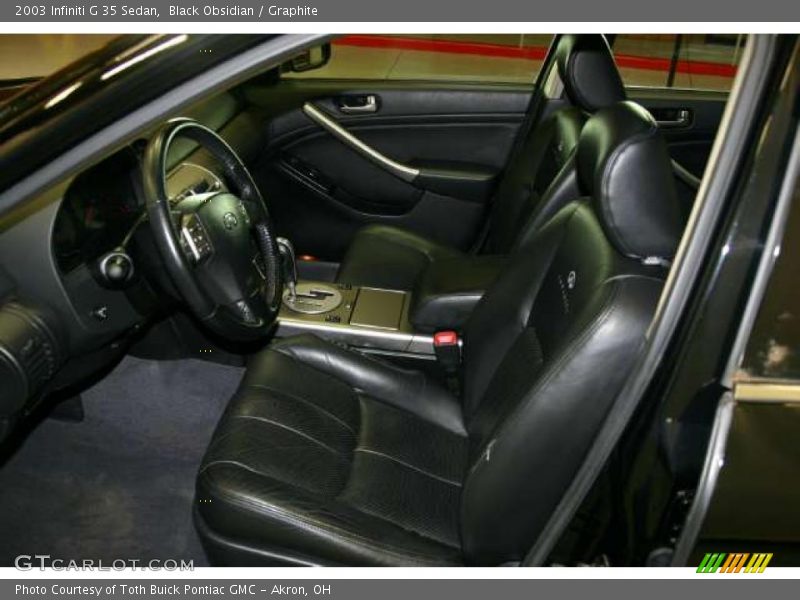 Black Obsidian / Graphite 2003 Infiniti G 35 Sedan