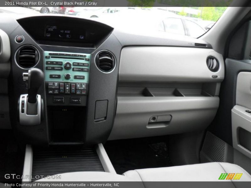 Crystal Black Pearl / Gray 2011 Honda Pilot EX-L