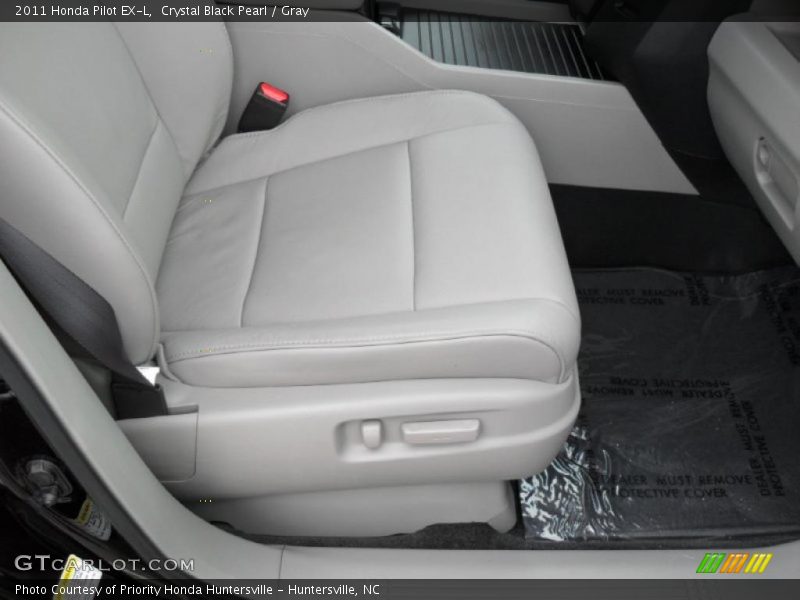 Crystal Black Pearl / Gray 2011 Honda Pilot EX-L