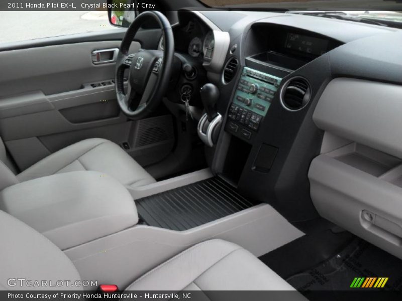 Crystal Black Pearl / Gray 2011 Honda Pilot EX-L