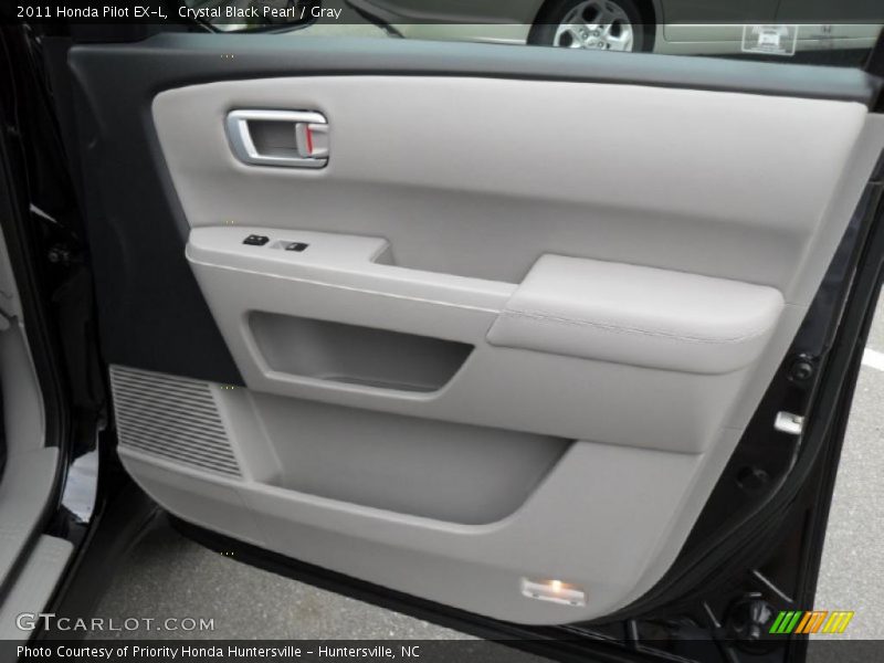 Crystal Black Pearl / Gray 2011 Honda Pilot EX-L