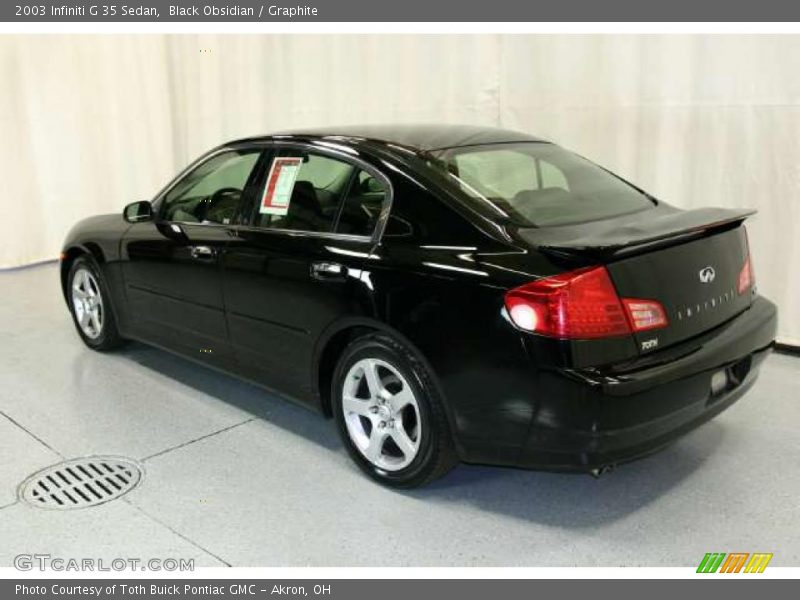 Black Obsidian / Graphite 2003 Infiniti G 35 Sedan