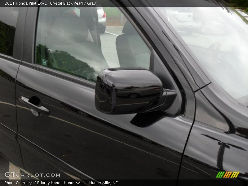 Crystal Black Pearl / Gray 2011 Honda Pilot EX-L