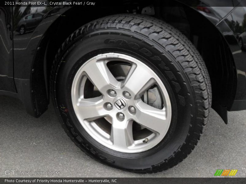 Crystal Black Pearl / Gray 2011 Honda Pilot EX-L