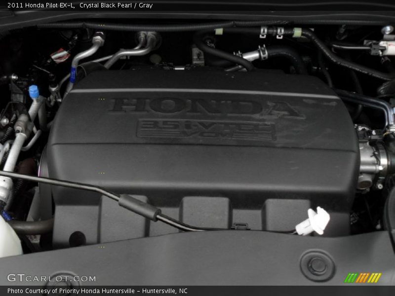 Crystal Black Pearl / Gray 2011 Honda Pilot EX-L