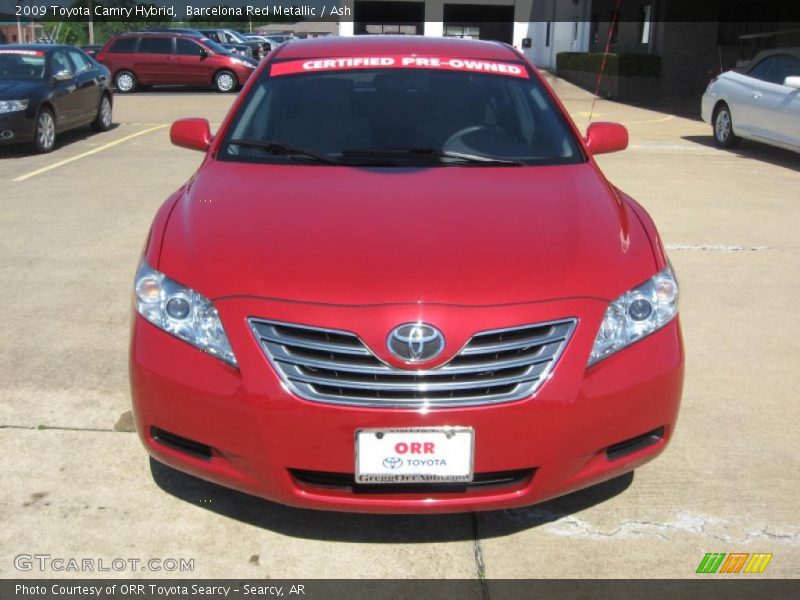 Barcelona Red Metallic / Ash 2009 Toyota Camry Hybrid