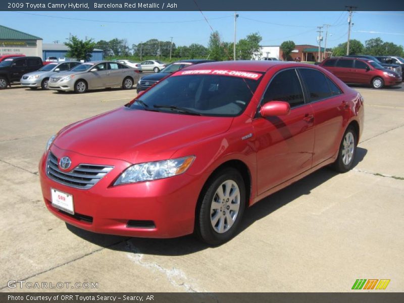 Barcelona Red Metallic / Ash 2009 Toyota Camry Hybrid