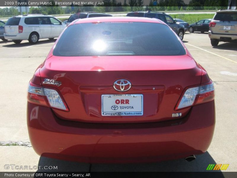 Barcelona Red Metallic / Ash 2009 Toyota Camry Hybrid