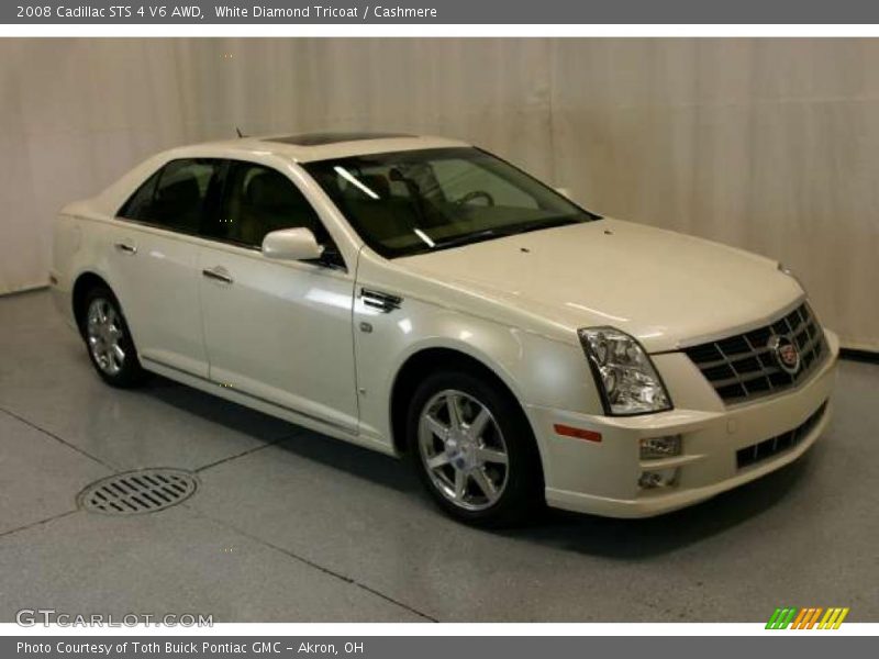 White Diamond Tricoat / Cashmere 2008 Cadillac STS 4 V6 AWD