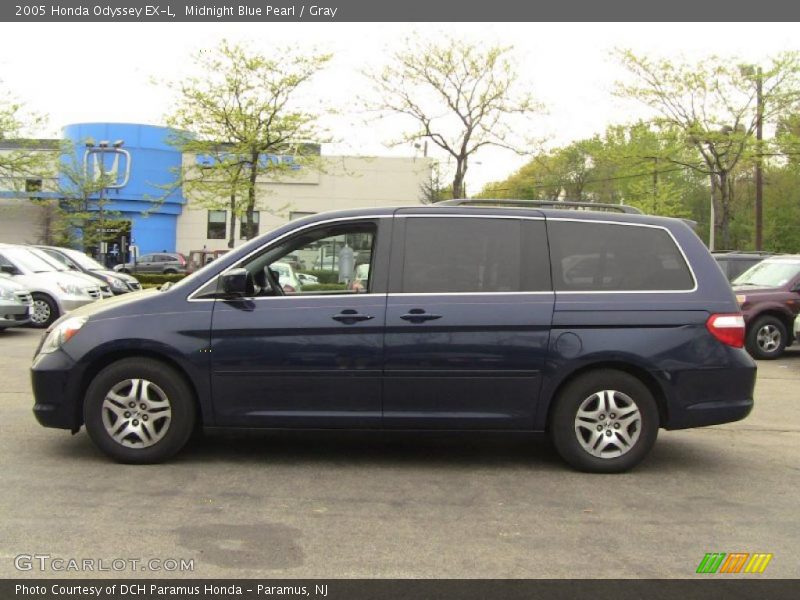 Midnight Blue Pearl / Gray 2005 Honda Odyssey EX-L
