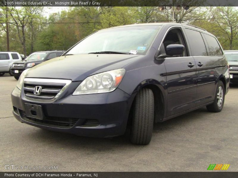 Midnight Blue Pearl / Gray 2005 Honda Odyssey EX-L