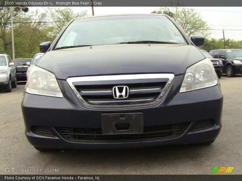 Midnight Blue Pearl / Gray 2005 Honda Odyssey EX-L