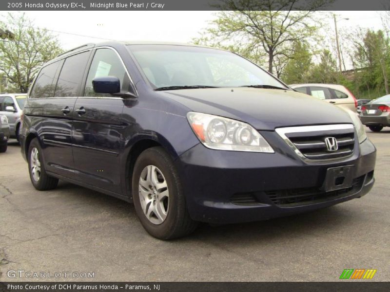 Midnight Blue Pearl / Gray 2005 Honda Odyssey EX-L