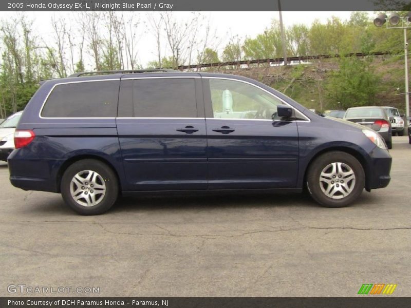 Midnight Blue Pearl / Gray 2005 Honda Odyssey EX-L