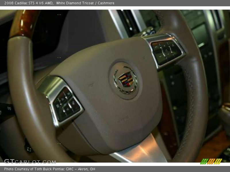 White Diamond Tricoat / Cashmere 2008 Cadillac STS 4 V6 AWD