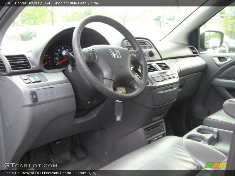 Midnight Blue Pearl / Gray 2005 Honda Odyssey EX-L