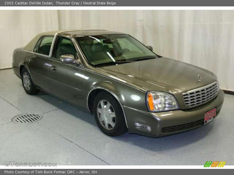 Thunder Gray / Neutral Shale Beige 2003 Cadillac DeVille Sedan
