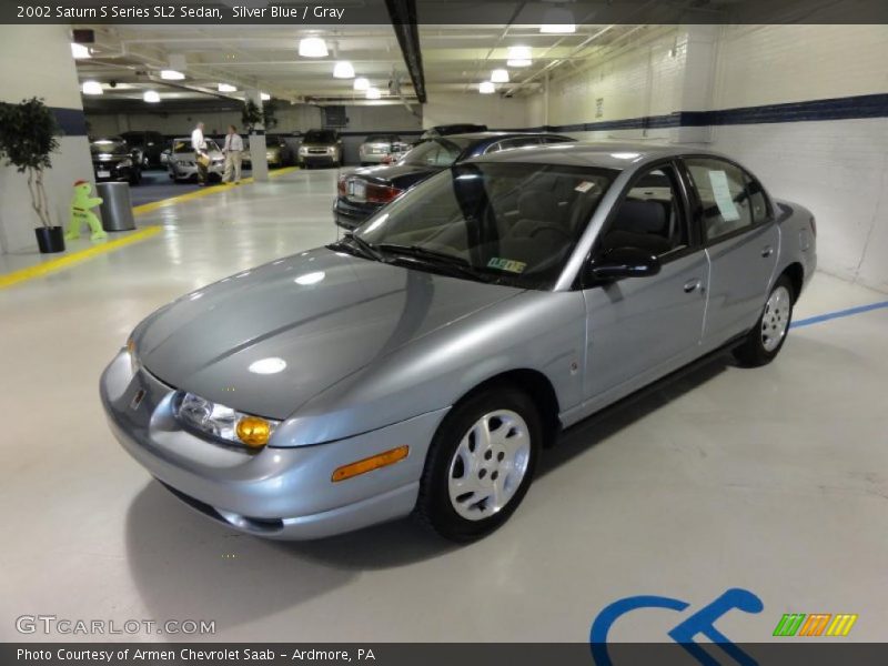 Silver Blue / Gray 2002 Saturn S Series SL2 Sedan