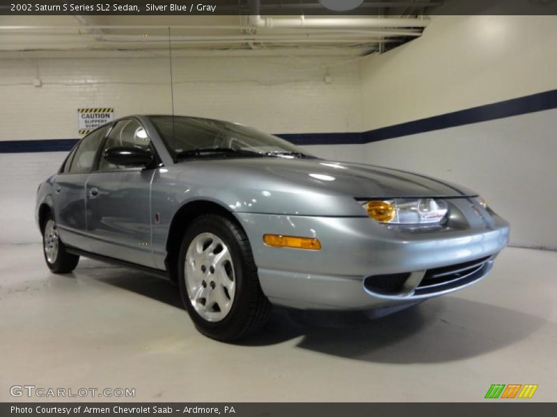 Silver Blue / Gray 2002 Saturn S Series SL2 Sedan