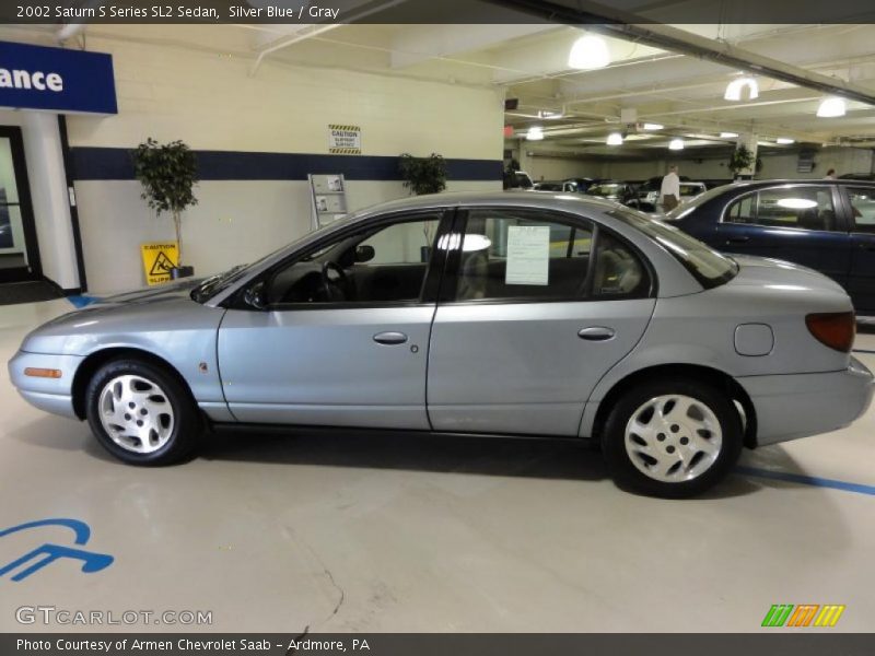 Silver Blue / Gray 2002 Saturn S Series SL2 Sedan