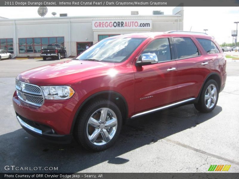 Inferno Red Crystal Pearl / Dark Graystone/Medium Graystone 2011 Dodge Durango Citadel