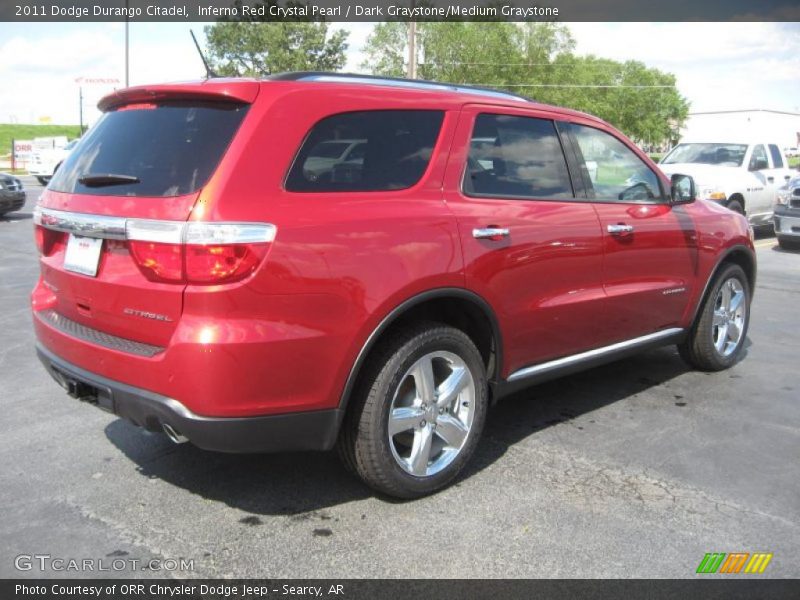 Inferno Red Crystal Pearl / Dark Graystone/Medium Graystone 2011 Dodge Durango Citadel