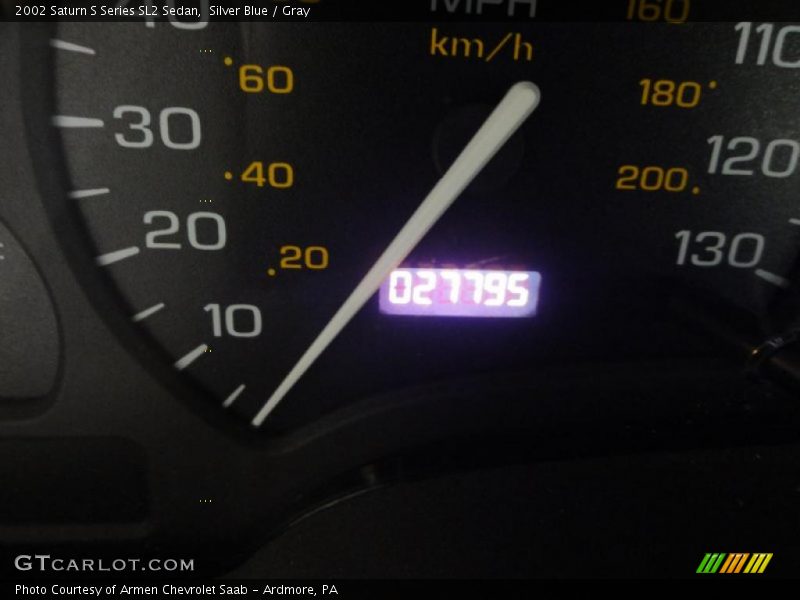 Silver Blue / Gray 2002 Saturn S Series SL2 Sedan