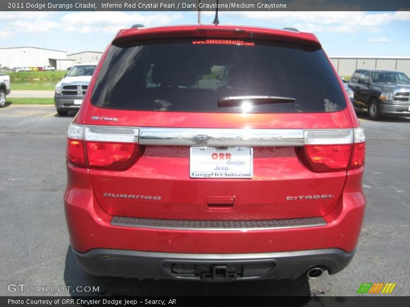 Inferno Red Crystal Pearl / Dark Graystone/Medium Graystone 2011 Dodge Durango Citadel