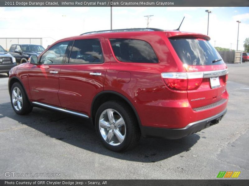 Inferno Red Crystal Pearl / Dark Graystone/Medium Graystone 2011 Dodge Durango Citadel