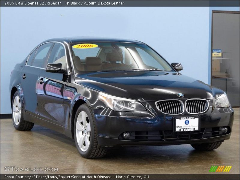 Jet Black / Auburn Dakota Leather 2006 BMW 5 Series 525xi Sedan