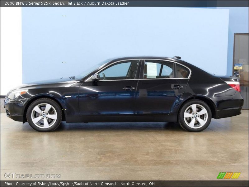 Jet Black / Auburn Dakota Leather 2006 BMW 5 Series 525xi Sedan
