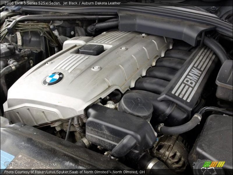 Jet Black / Auburn Dakota Leather 2006 BMW 5 Series 525xi Sedan