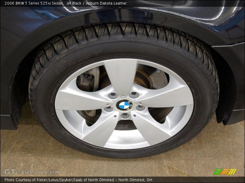 Jet Black / Auburn Dakota Leather 2006 BMW 5 Series 525xi Sedan