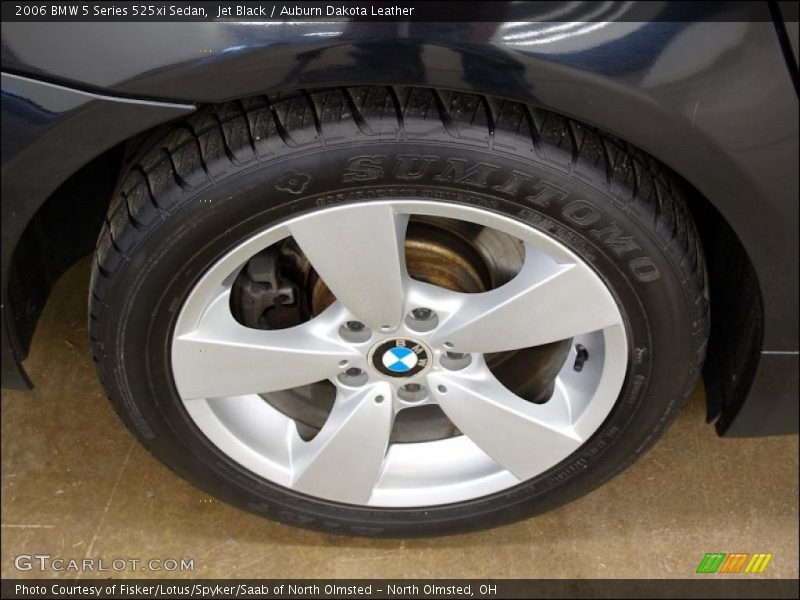 Jet Black / Auburn Dakota Leather 2006 BMW 5 Series 525xi Sedan