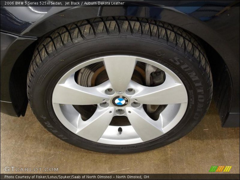 Jet Black / Auburn Dakota Leather 2006 BMW 5 Series 525xi Sedan