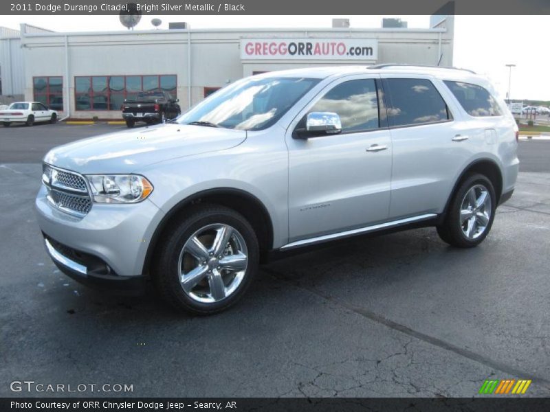 Bright Silver Metallic / Black 2011 Dodge Durango Citadel
