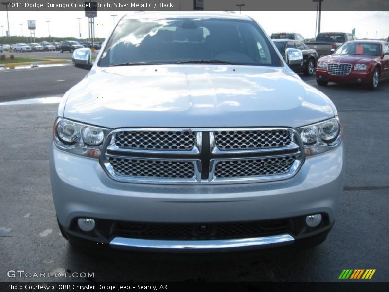 Bright Silver Metallic / Black 2011 Dodge Durango Citadel