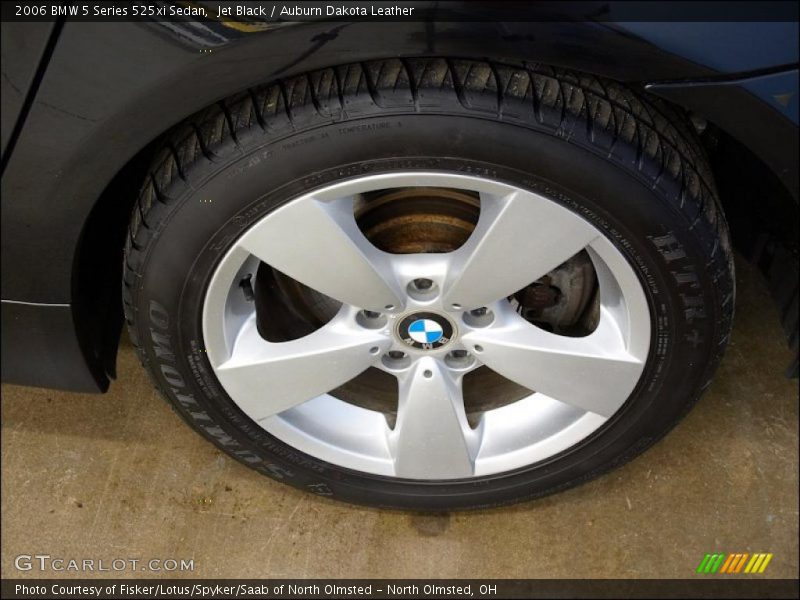 Jet Black / Auburn Dakota Leather 2006 BMW 5 Series 525xi Sedan