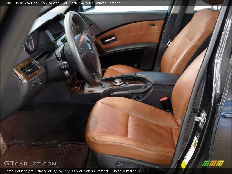 Jet Black / Auburn Dakota Leather 2006 BMW 5 Series 525xi Sedan