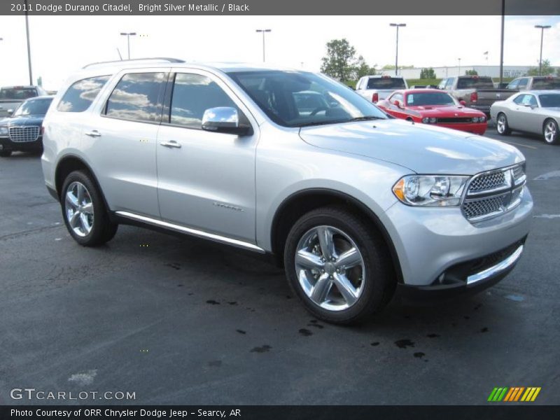 Bright Silver Metallic / Black 2011 Dodge Durango Citadel