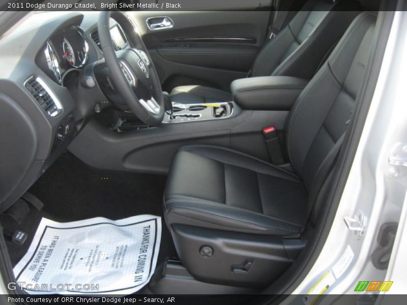 Bright Silver Metallic / Black 2011 Dodge Durango Citadel