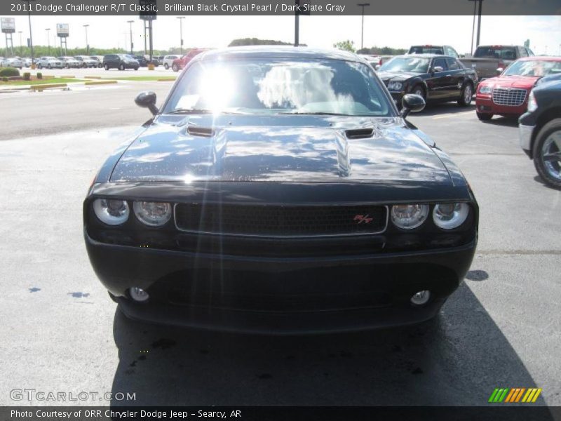 Brilliant Black Crystal Pearl / Dark Slate Gray 2011 Dodge Challenger R/T Classic