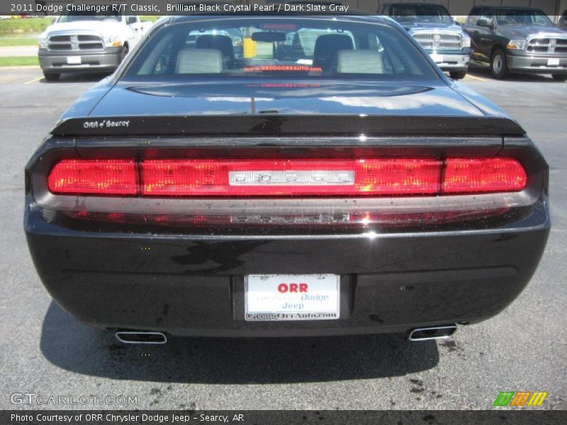 Brilliant Black Crystal Pearl / Dark Slate Gray 2011 Dodge Challenger R/T Classic